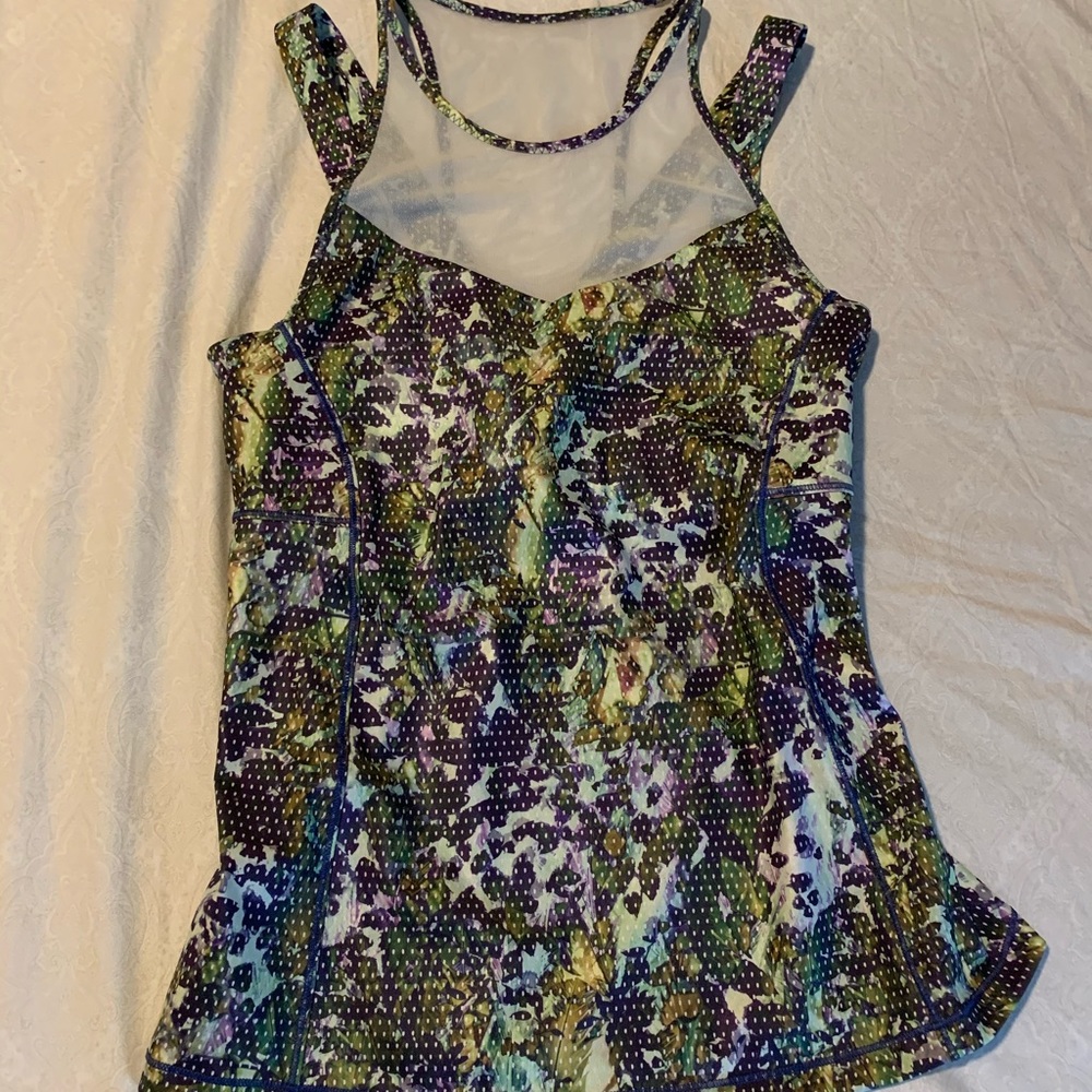 Lululemon racerback with sheer detail